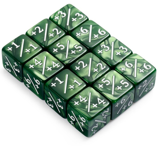 Dice Habit Positive Dice Counters - Nephrite (12pcs)