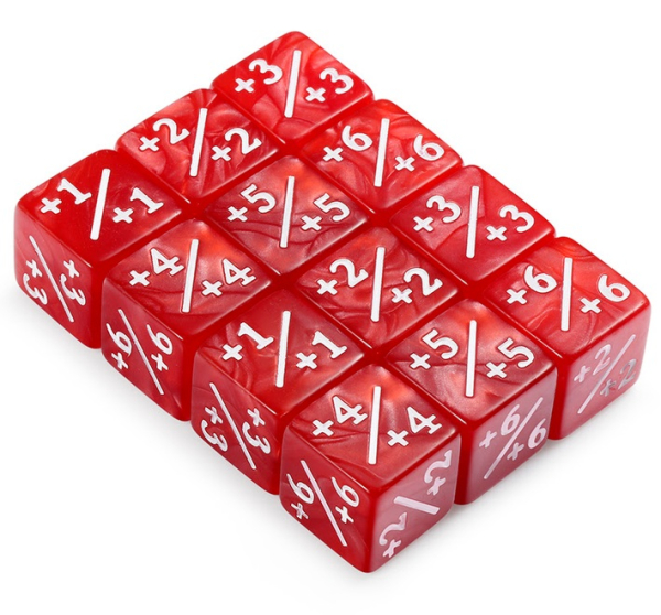 Dice Habit Positive Dice Counters - Cherry (12pcs)