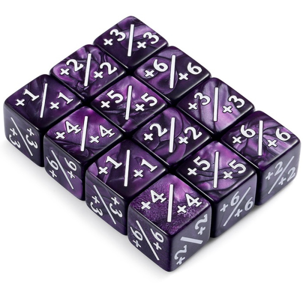 Dice Habit Positive Dice Counters - Purple (12pcs)