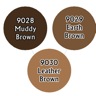 Reaper Master Series Paints: Warm Deep Browns Triad