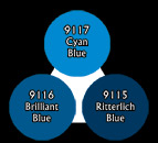 Vivid Blues Triad