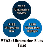 Ultramarine Blues Triad