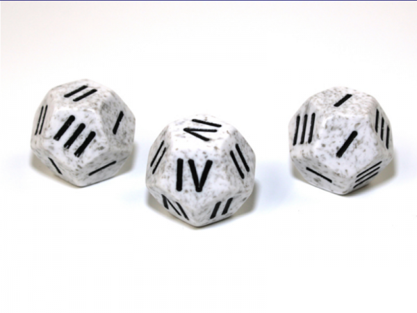 Specialty d4 Dice: Speckled Roman Arctic Camo/Black d4 12-sided die (1)