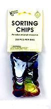 Game Accessories: Transparent 5 Color Assorted Sorting Chips (250)