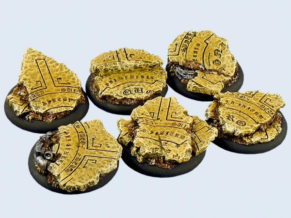Battle Bases: Temple Bases, Warmachine Round 40mm (2) 