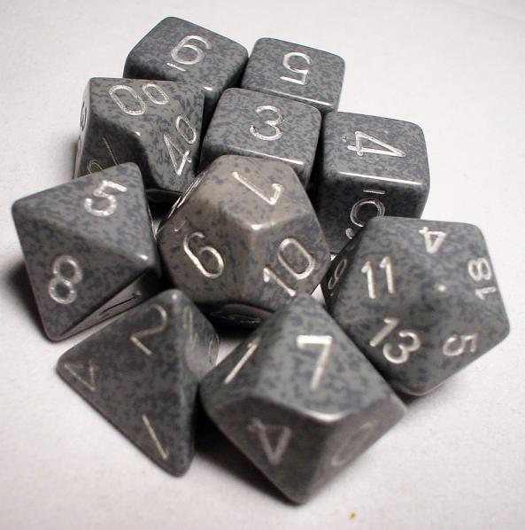 Koplow RPG Dice Sets: Hi Tech Polyhedral 10-Die Set