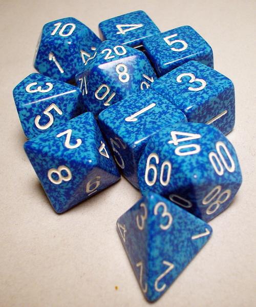 Koplow RPG Dice Sets: Water Polyhedral 10-Die Set