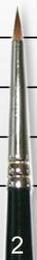 Series 7 Kolinsky Sable: Miniatures Round Brush #2