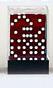 Square Cornered Dice: Red/White Translucent 12mm d6 (36)