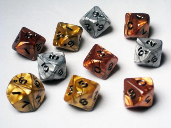 Koplow RPG Dice Sets: Assorted Olympic Polyhedral d10 (10)