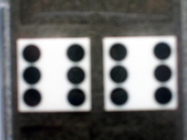 Precision Casino Dice: 3/4'' White Standard Spotting 19mm (Pair of d6)