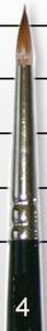 Series 7 Kolinsky Sable: Miniatures Round Brush #4