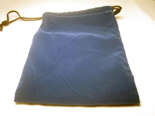 Large Blue Cloth Dice Bag (6''x9'')