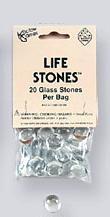 Gaming Counters: Clear Glass Life Stones (20)