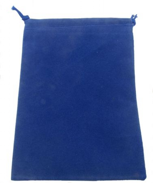 Velour Dice Bags: Small Blue (4'' x 6'')