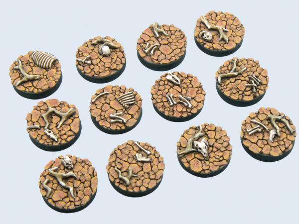 Battle Bases: Wasteland Bases, Round 25mm (5)