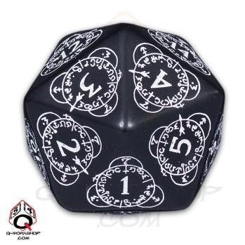 Exotic Dice: d20 Black & White Card Game Level Counter (1)