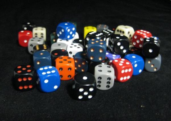 Chessex Bulk Dice Sets: Assorted Opaque 16mm d6 Bag (50)