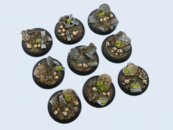 Battle Bases: Graveyard Bases, Wround 30mm (5)